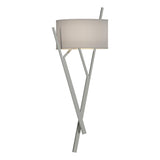 Hubbardton Forge 2015 Sterling Flax Shade (SE) Arbo Sconce
