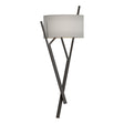 Hubbardton Forge 2015 Oil Rubbed Bronze Natural Anna Shade (SF) Arbo Sconce