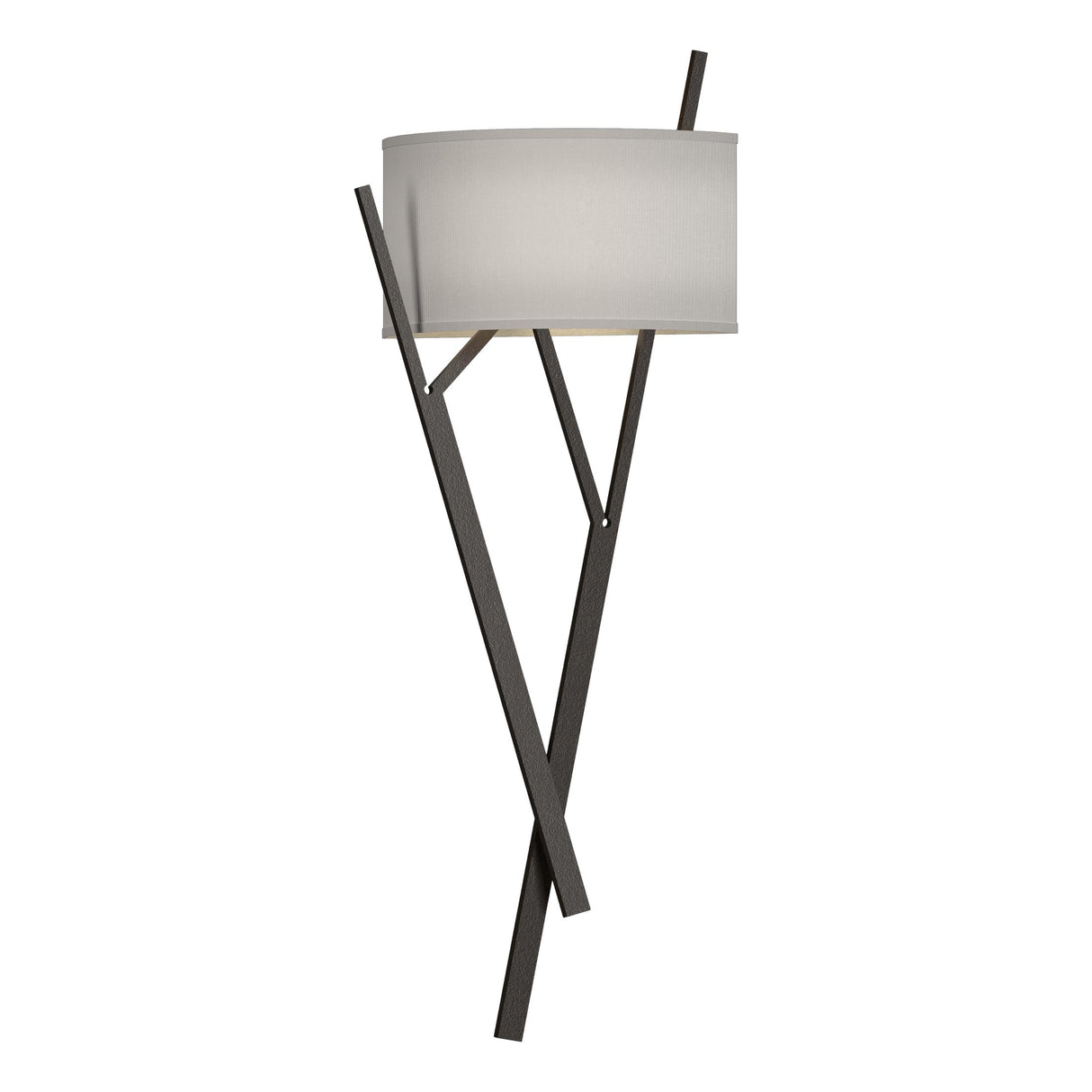 Hubbardton Forge 2015 Oil Rubbed Bronze Natural Anna Shade (SF) Arbo Sconce