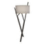 Hubbardton Forge 2015 Oil Rubbed Bronze Flax Shade (SE) Arbo Sconce