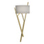 Hubbardton Forge 2015 Modern Brass Natural Anna Shade (SF) Arbo Sconce