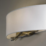 Hubbardton Forge 2011 Dark Smoke Natural Anna Shade (SF) Brindille Sconce