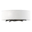 Hubbardton Forge 2011 Black Natural Anna Shade (SF) Brindille Sconce