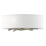 Hubbardton Forge 2011 Vintage Platinum Natural Anna Shade (SF) Brindille Sconce