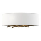 Hubbardton Forge 2011 Soft Gold Natural Anna Shade (SF) Brindille Sconce