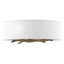 Hubbardton Forge 2011 Soft Gold Natural Anna Shade (SF) Brindille Sconce