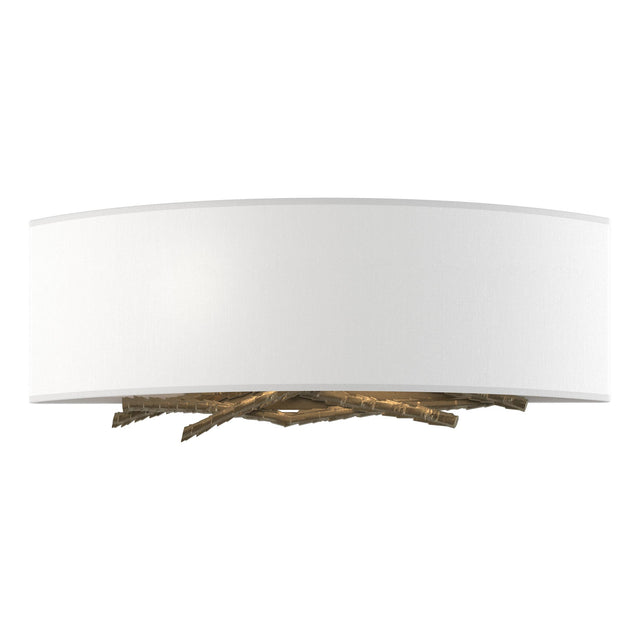 Hubbardton Forge 2011 Soft Gold Natural Anna Shade (SF) Brindille Sconce