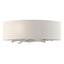 Hubbardton Forge 2011 Sterling Flax Shade (SE) Brindille Sconce
