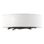 Hubbardton Forge 2011 Oil Rubbed Bronze Natural Anna Shade (SF) Brindille Sconce