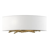 Hubbardton Forge 2011 Modern Brass Natural Anna Shade (SF) Brindille Sconce
