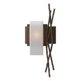 Hubbardton Forge 2012 Bronze Opal Glass (GG) Left Brindille Sconce