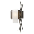 Hubbardton Forge 2012 Dark Smoke Opal Glass (GG) Left Brindille Sconce
