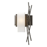Hubbardton Forge 2012 Dark Smoke Opal Glass (GG) Left Brindille Sconce