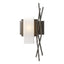 Hubbardton Forge 2012 Dark Smoke Opal Glass (GG) Left Brindille Sconce