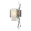 Hubbardton Forge 2012 Vintage Platinum Opal Glass (GG) Left Brindille Sconce