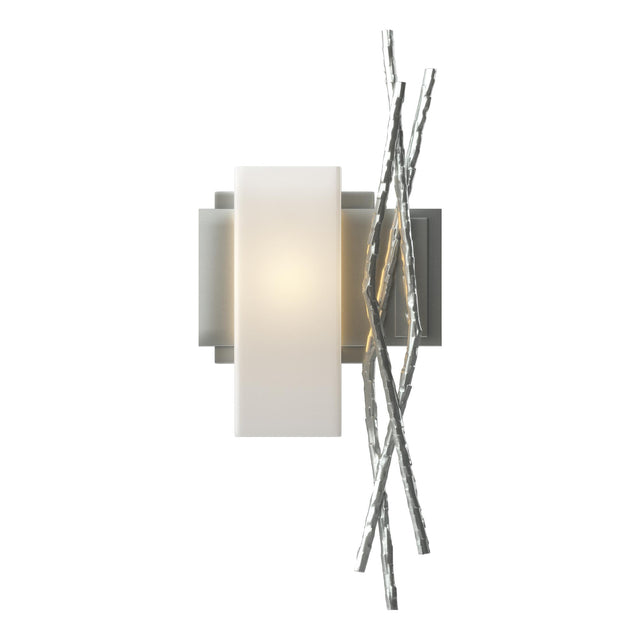 Hubbardton Forge 2012 Vintage Platinum Opal Glass (GG) Left Brindille Sconce