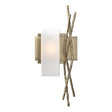 Hubbardton Forge 2012 Soft Gold Opal Glass (GG) Left Brindille Sconce