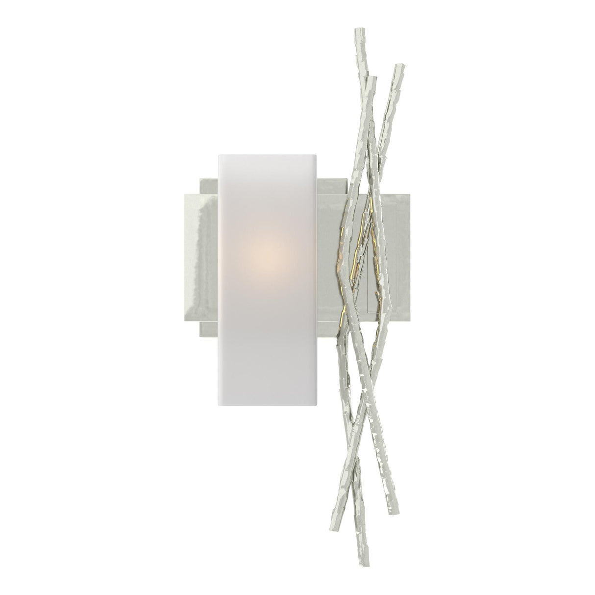 Hubbardton Forge 2012 Sterling Opal Glass (GG) Left Brindille Sconce