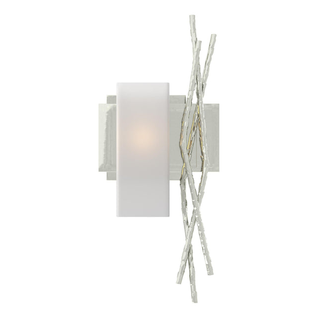 Hubbardton Forge 2012 Sterling Opal Glass (GG) Left Brindille Sconce