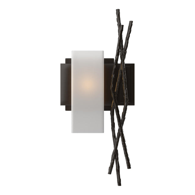 Hubbardton Forge 2012 Oil Rubbed Bronze Opal Glass (GG) Left Brindille Sconce