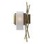 Hubbardton Forge 2012 Modern Brass Opal Glass (GG) Left Brindille Sconce