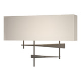 Hubbardton Forge 2013 Dark Smoke Flax Shade (SE) Cavaletti Sconce