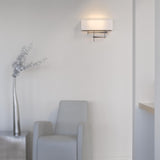 Hubbardton Forge 2013 Dark Smoke Flax Shade (SE) Cavaletti Sconce