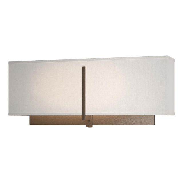 Hubbardton Forge 2014 Bronze Flax Shade (SE) Exos Rectangular Sconce