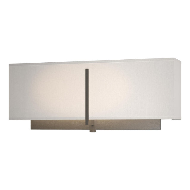 Hubbardton Forge 2014 Dark Smoke Flax Shade (SE) Exos Rectangular Sconce