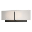 Hubbardton Forge 2014 Black Flax Shade (SE) Exos Rectangular Sconce