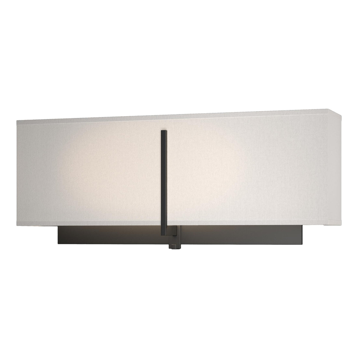 Hubbardton Forge 2014 Black Flax Shade (SE) Exos Rectangular Sconce