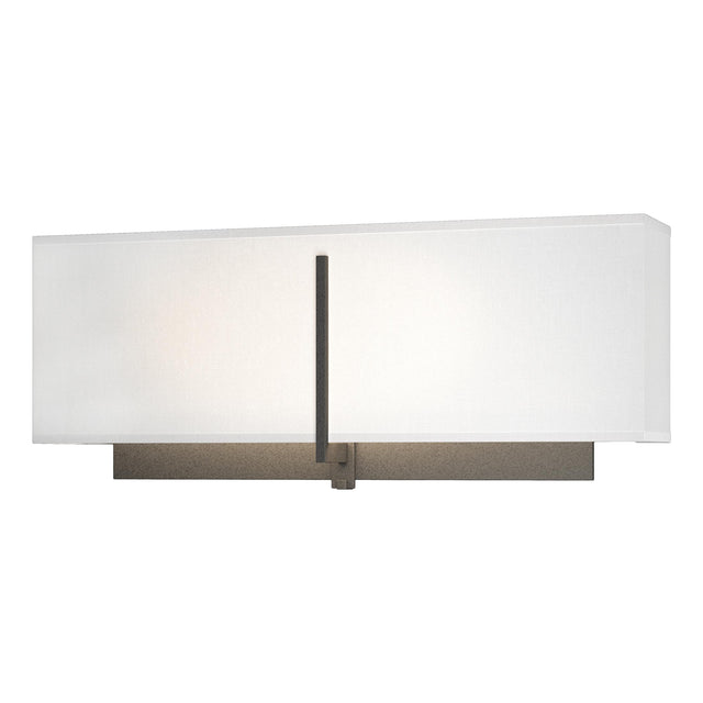 Hubbardton Forge 2014 Natural Iron Natural Anna Shade (SF) Exos Rectangular Sconce