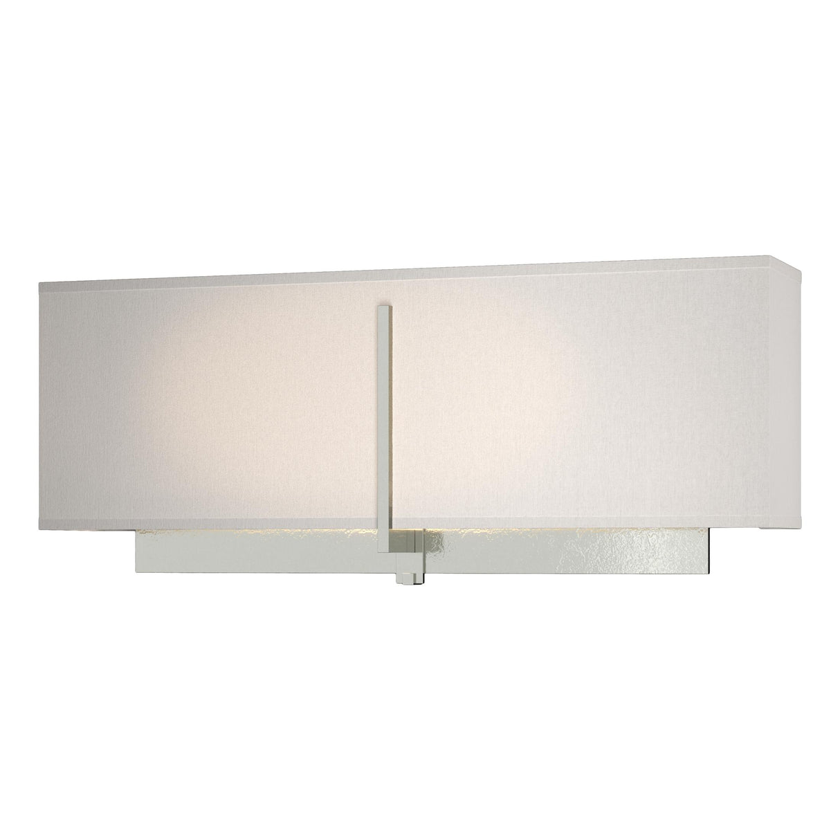 Hubbardton Forge 2014 Sterling Flax Shade (SE) Exos Rectangular Sconce
