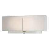 Hubbardton Forge 2014 Sterling Flax Shade (SE) Exos Rectangular Sconce