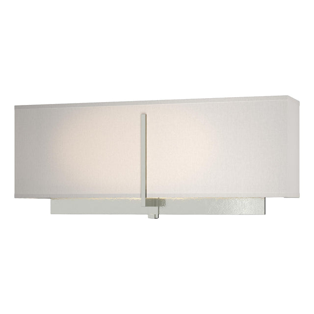 Hubbardton Forge 2014 Sterling Flax Shade (SE) Exos Rectangular Sconce