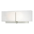 Hubbardton Forge 2014 Sterling Natural Anna Shade (SF) Exos Rectangular Sconce