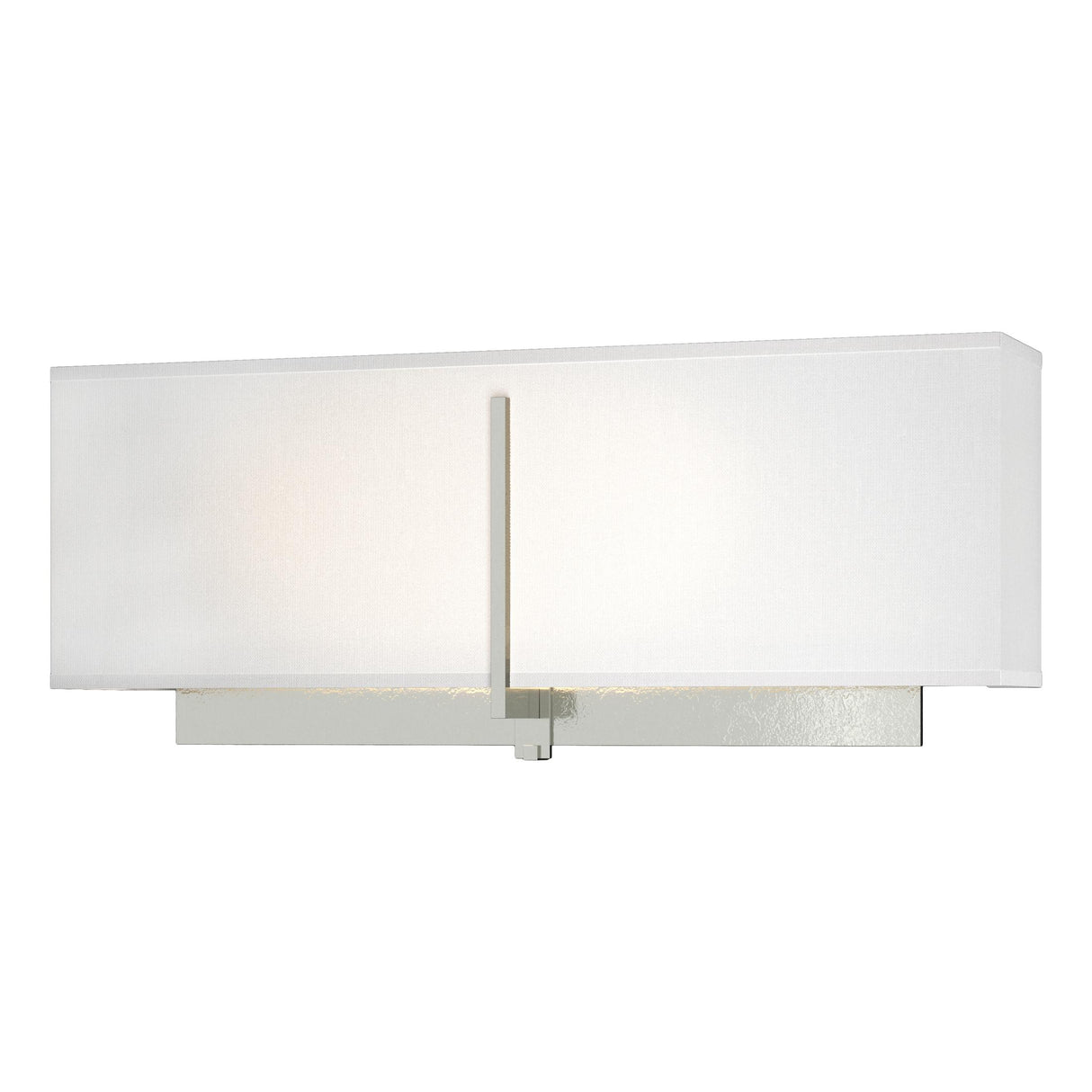 Hubbardton Forge 2014 Sterling Natural Anna Shade (SF) Exos Rectangular Sconce
