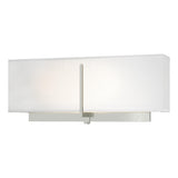 Hubbardton Forge 2014 Sterling Natural Anna Shade (SF) Exos Rectangular Sconce