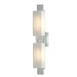 Hubbardton Forge 2014 Vintage Platinum Opal Glass (GG) Oceanus 2 Light Sconce