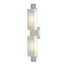 Hubbardton Forge 2014 Vintage Platinum Opal Glass (GG) Oceanus 2 Light Sconce