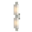 Hubbardton Forge 2014 Sterling Opal Glass (GG) Oceanus 2 Light Sconce