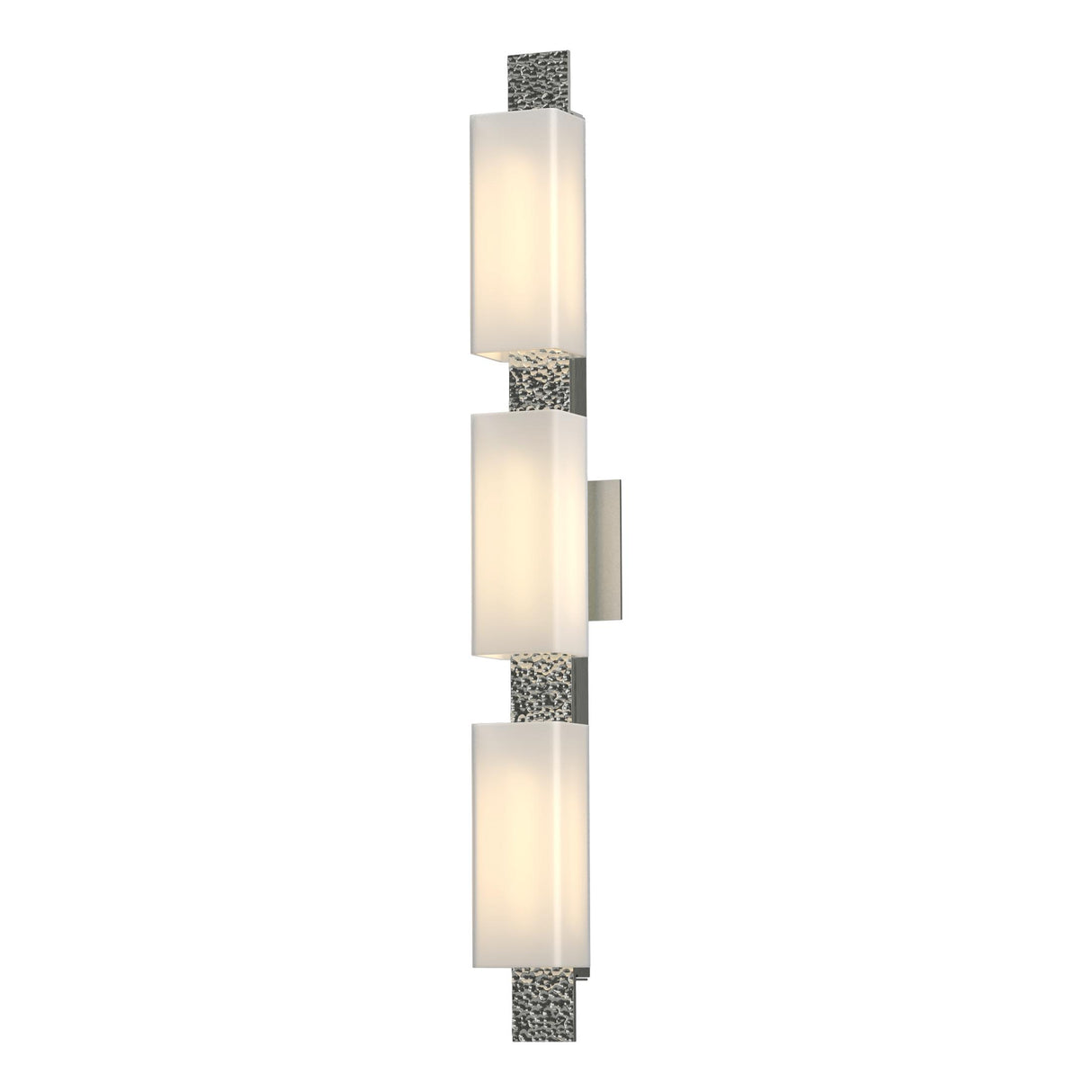 Hubbardton Forge 2014 Sterling Opal Glass (GG) Oceanus 3 Light Sconce