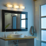 Hubbardton Forge 2014 Sterling Opal Glass (GG) Oceanus 3 Light Sconce