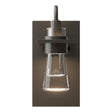Hubbardton Forge 2012 Dark Smoke Clear Glass (ZM) Erlenmeyer Sconce