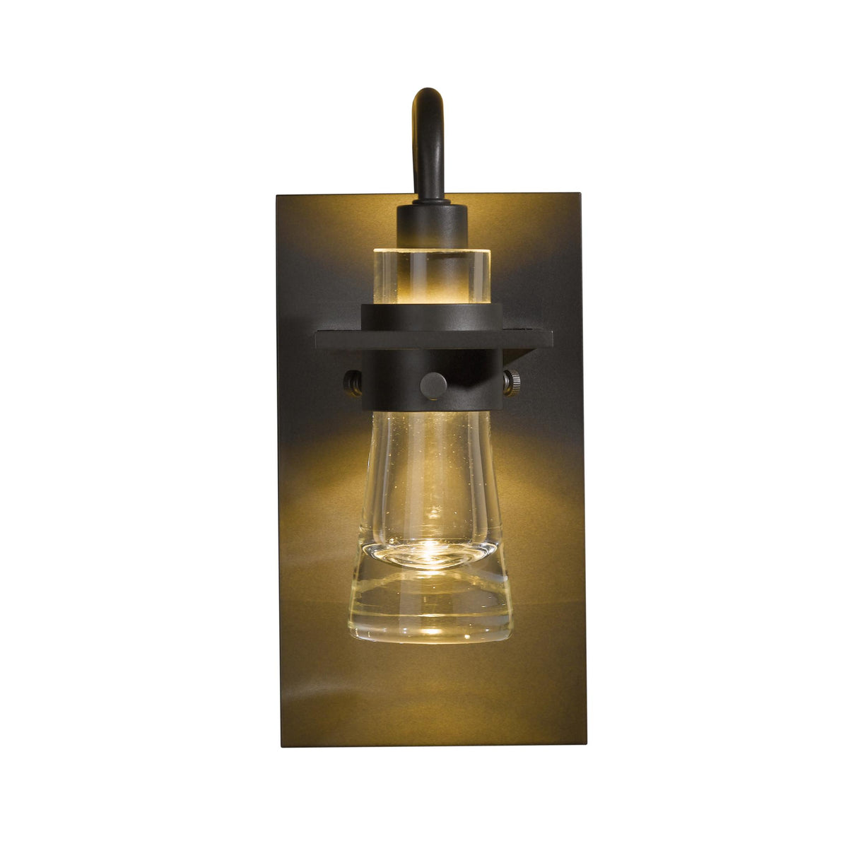 Hubbardton Forge 2012 Dark Smoke Clear Glass (ZM) Erlenmeyer Sconce