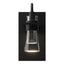 Hubbardton Forge 2012 Black Clear Glass (ZM) Erlenmeyer Sconce