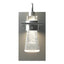 Hubbardton Forge 2012 Vintage Platinum Clear Glass (ZM) Erlenmeyer Sconce