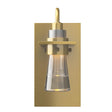 Hubbardton Forge 2012 Modern Brass Clear Glass (ZM) Erlenmeyer Sconce