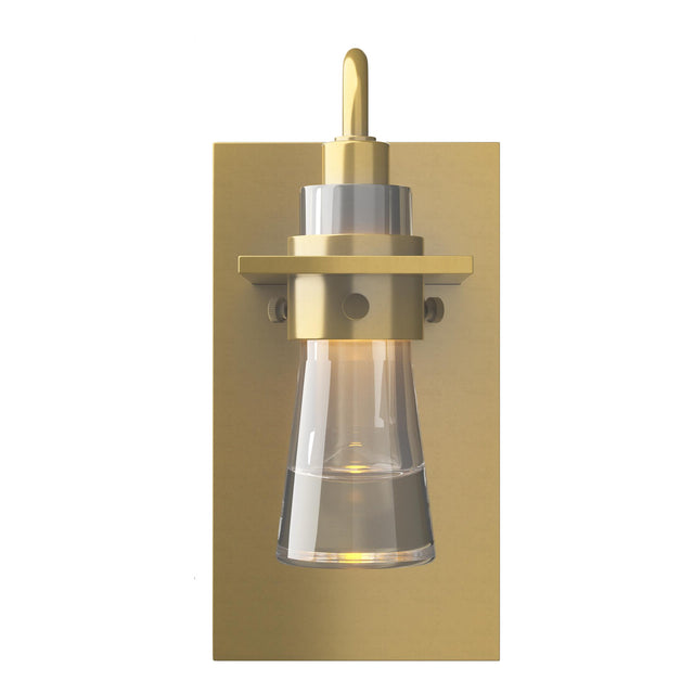 Hubbardton Forge 2012 Modern Brass Clear Glass (ZM) Erlenmeyer Sconce