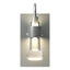 Hubbardton Forge 2012 Vintage Platinum Clear Glass (ZM) Erlenmeyer ADA Sconce